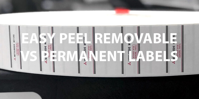Easy Peel Removable Labels vs Permanent Labels