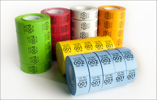 Bright Color Inventory Labels