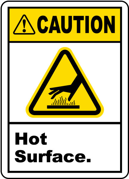 Hot Surface Label