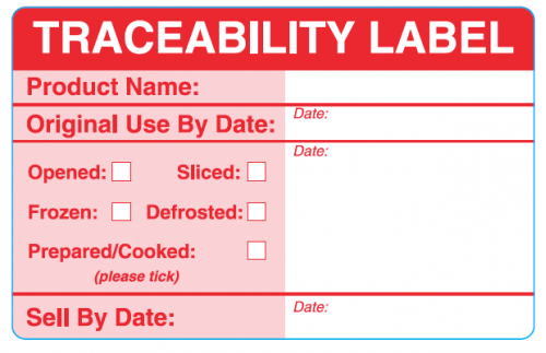 Red Traceability Labels
