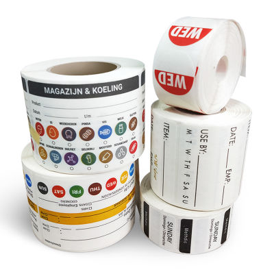 Rolls of removable labels