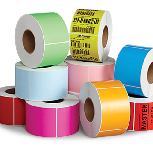 Colored roll labels