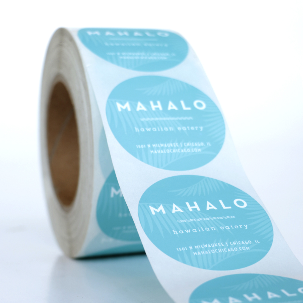 Blue Roll Labels