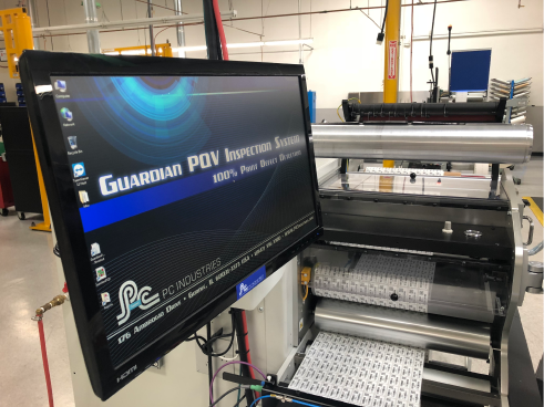 Warehouse Label Printing and Computer Monitor