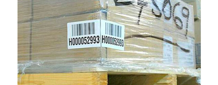 Pallet Label With Barcode