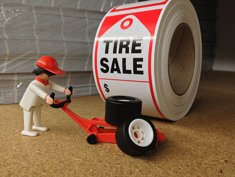 Tire Sale Labels