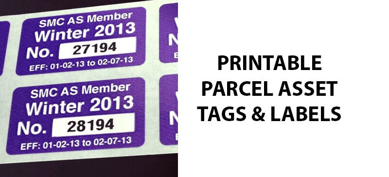 Printable Parcel Asset Tags & Labels